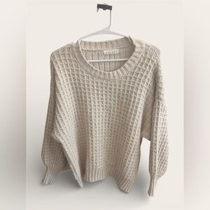 Solai The Label White Cream Sweater Size Small